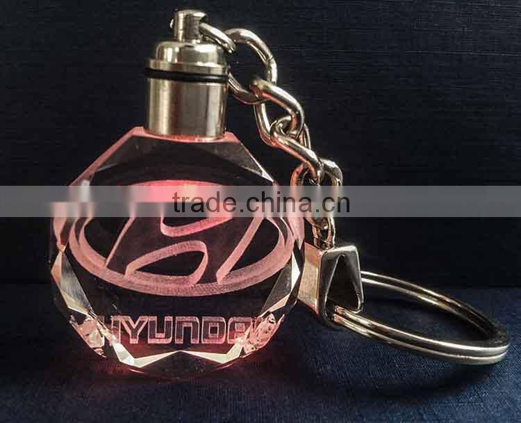 promotional engraved crystal smart car keychain