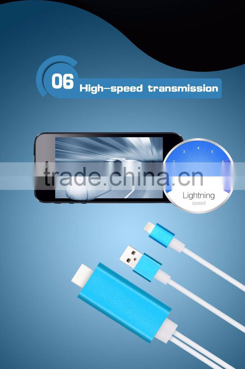 Lightning cable HDMI adapter miracast dongle for iphone