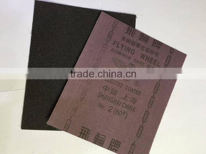 high quality 9'*11' aluminum oxide abrasive cloth for metal polishing and cleaning