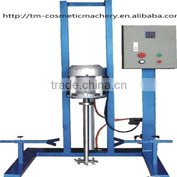 Pneumatic fix-type high shear chemical mixing homogenizer