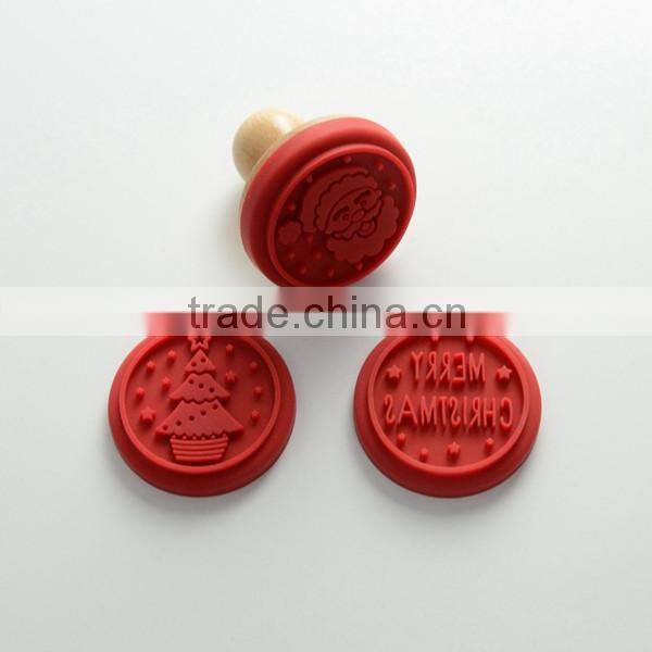 2016 hot selling silicone baking tool cookie stamp