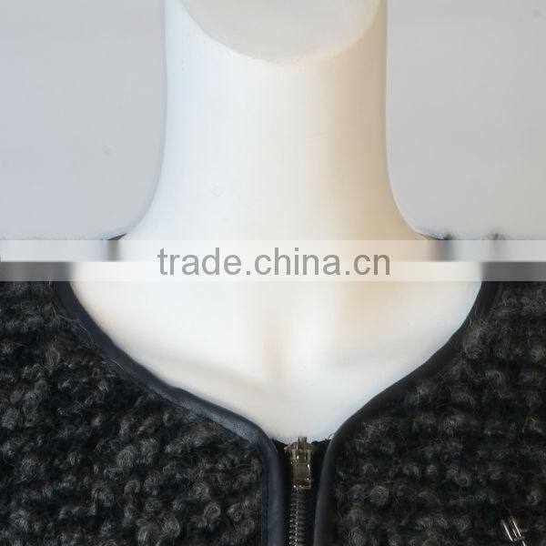 women fancy coat grey wholesale long sleeve elegant