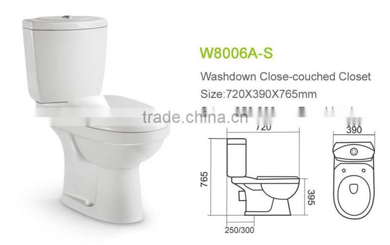 Nigeria popular item ceramic washdown China toilet wc