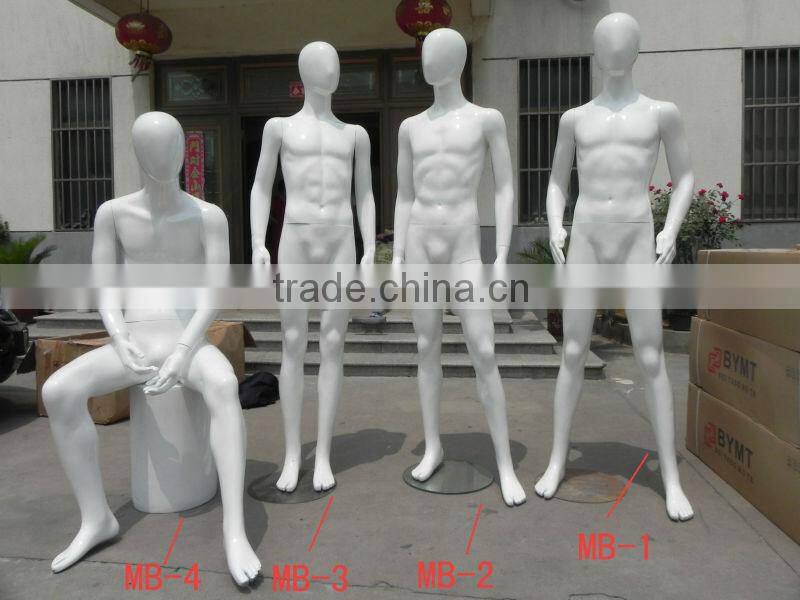 Hot sitting male mannequin