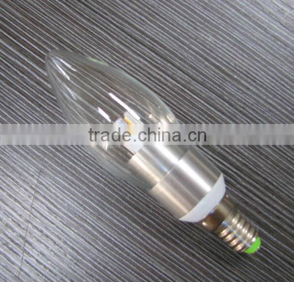 E14/E27 6 SMD 5730 candle bulb silver/golden illumine lighting