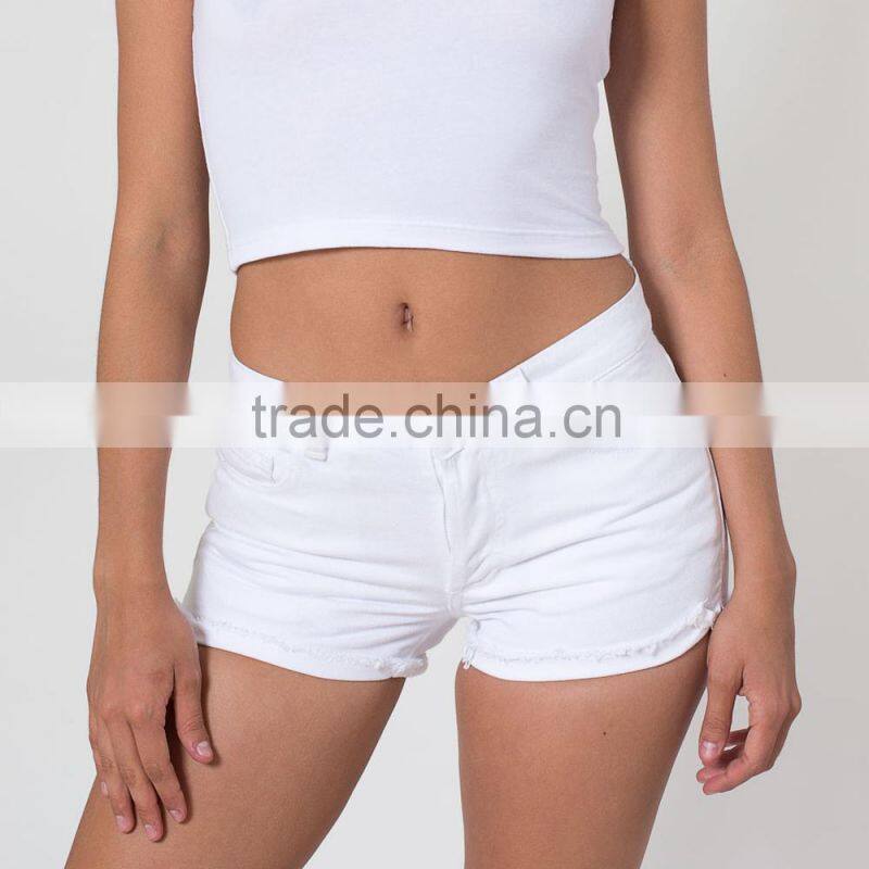 2015 summer hot style bleach high waisted jean cuff shorts(JXC00207)
