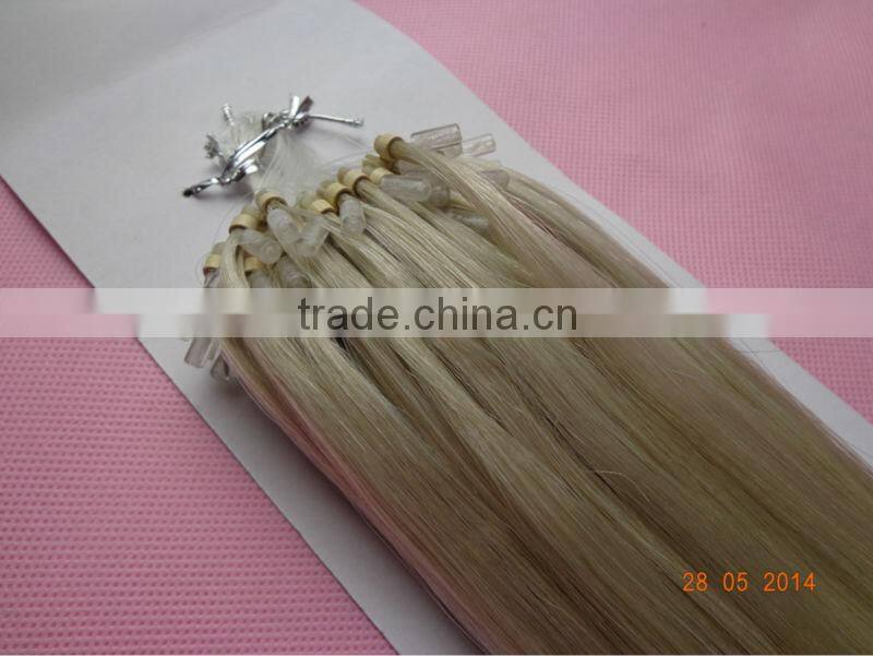 Silky Straight Wave Micro Ring Loop Hair Extension