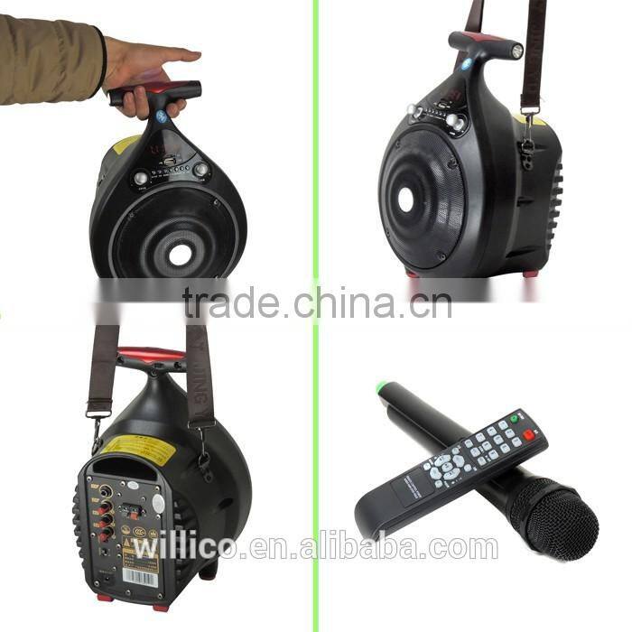 Lovely Portale Bluetooth Mini Speaker with shoulder strap for outdoor activities