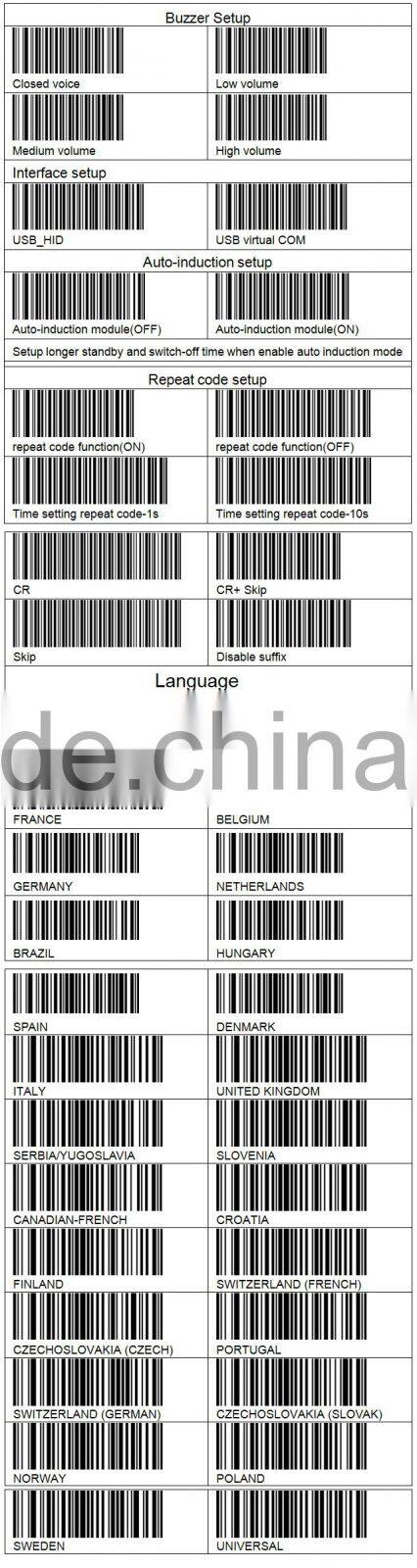 Hot selling handheld mini wireless barcode scanner with built in pos printer