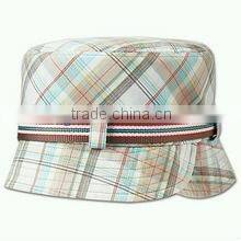 Printed pattern children fisherman hat with elastic string