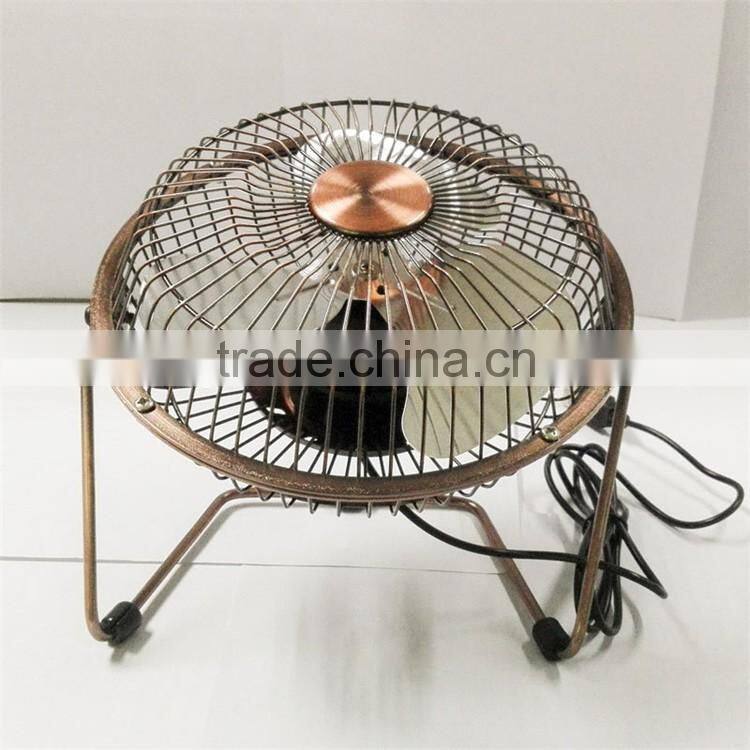5V Mini usb cooling fan with bronze color