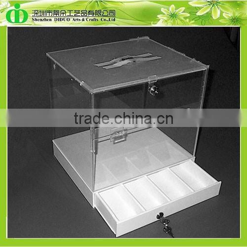 DDD-0082 Trade Assurance Shenzhen Factory Wholesale SGS Test Customized Ballot Box With Locking Cash Drawer