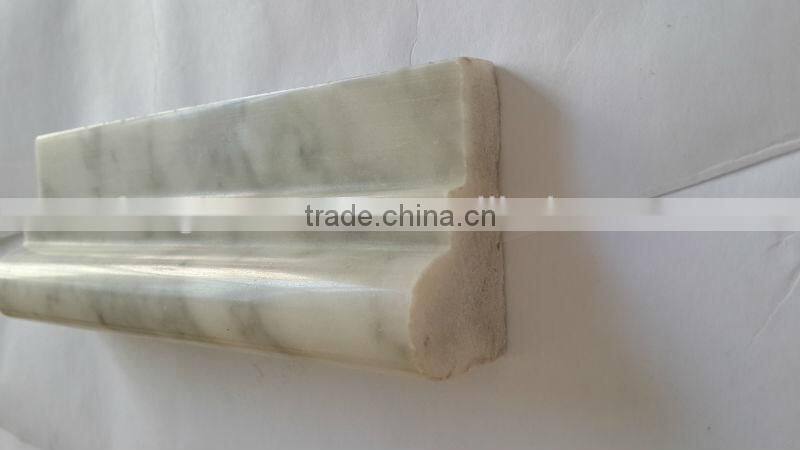 BEIGE Decorative ogee marble stone chair rail moulding