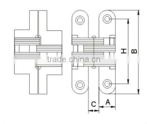 Concealed hinge