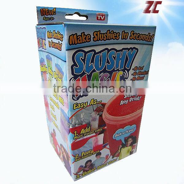Blue Foldable Paper Pillow Box of Display Box for Display Factory Direct Sale