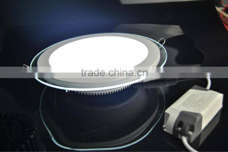 Factory direct supply price hot selling led commercial lighting 6w/12w/18w/24w/30w glass