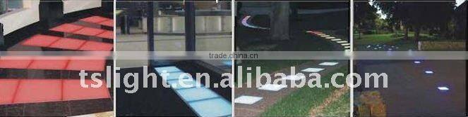 Recessed Glass Tiles Floor Light For Decoration