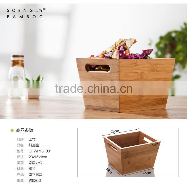 Practical Natural Made Bamboo Product Office Storage Bamboo Box