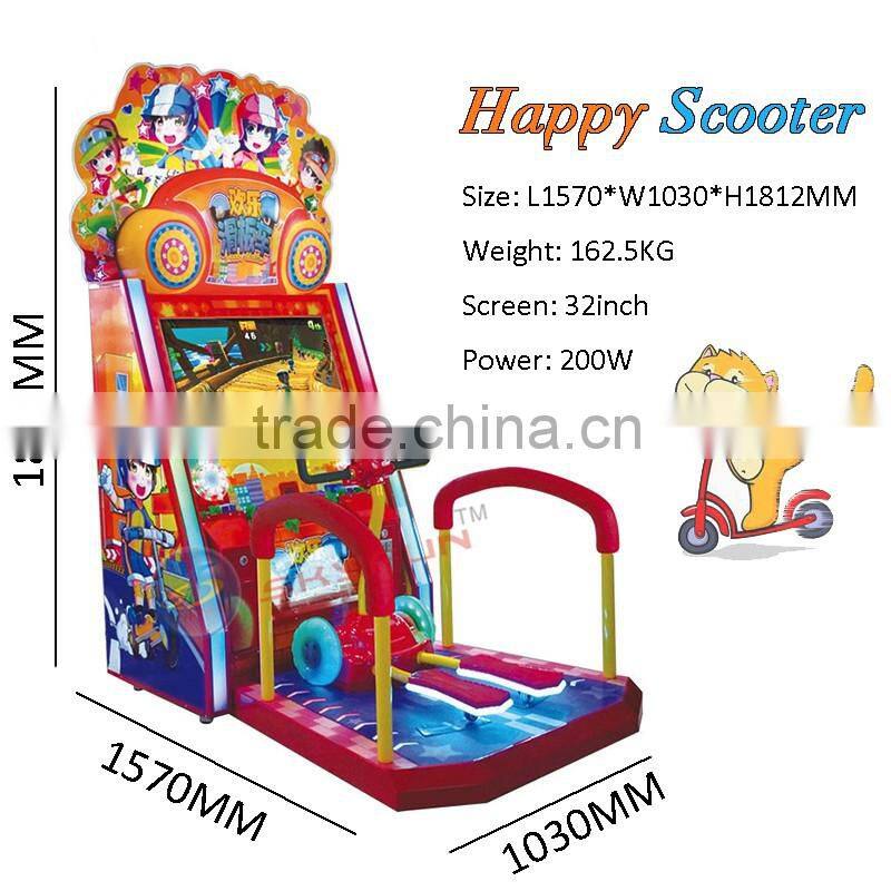 Happy scooter arcade game machine for hot sale
