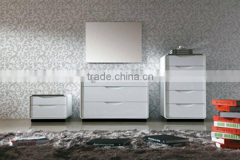Black and white functional high glossy TV STAND 1606