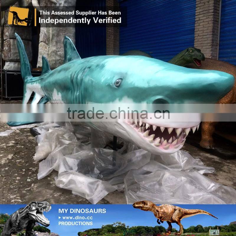 My Dino-C028 Amusement Park Fiberglass Sea Animal Shark Sculpture Model