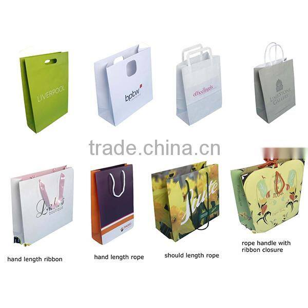 Customize design black luxury wine paper bag