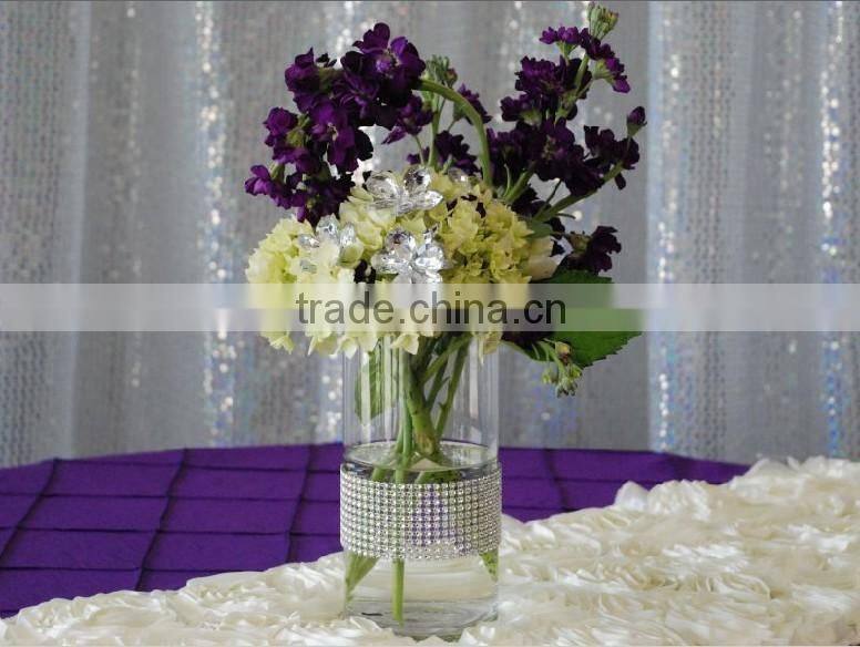 3D Satin Rosette Table Runner Ribbon Embroidery Table Runners