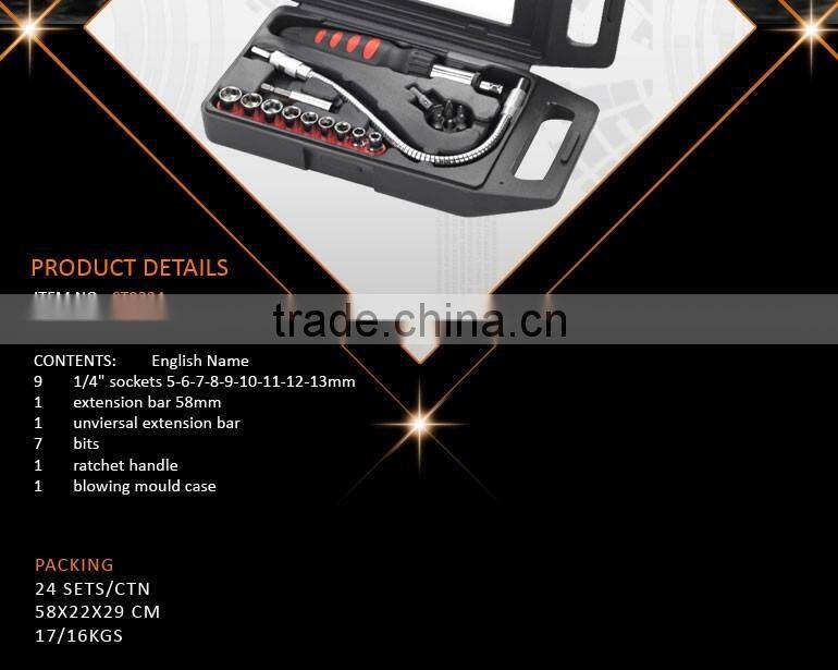 21pcs Free sample hand tools names promotion craft hand tool set