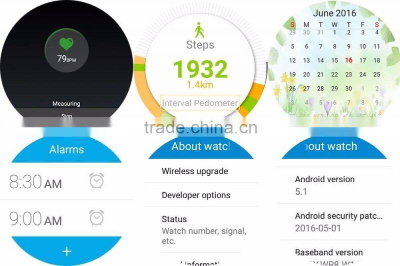 Sports Smart Watch with Heart rate monitor Sedentary Reminder Z9 Android 5.1 Wifi 3G Watch