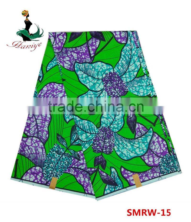 RED Real wax fabric African printed Jave wax fabric SMRW- 13High quality