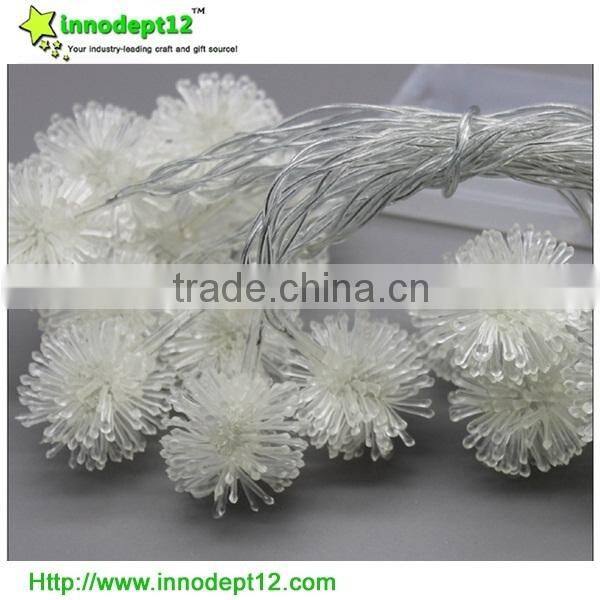 New design Holiday decoration led flower ball string light