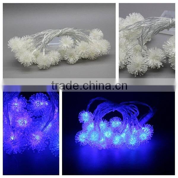 New design Holiday decoration led flower ball string light