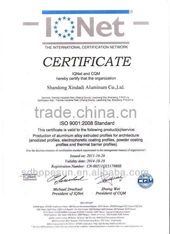 China supply industry aluminum profiles