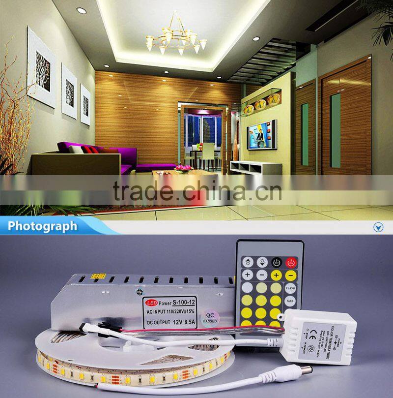 SMD 4014 flexible and trimmable led strip light with OEM PCB board color