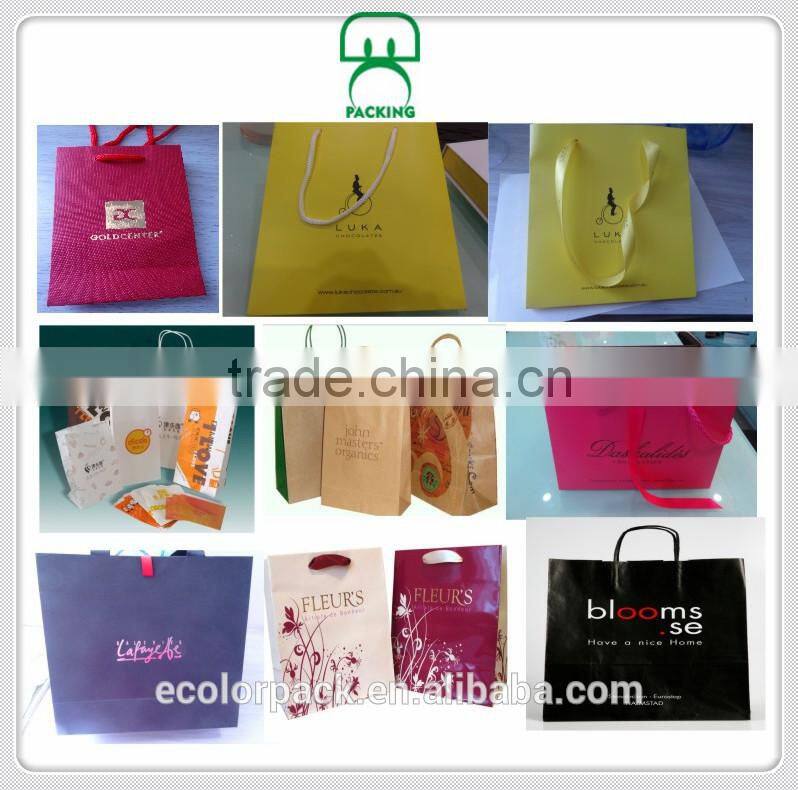 Custom Made Promotional White Craft Paper Bag