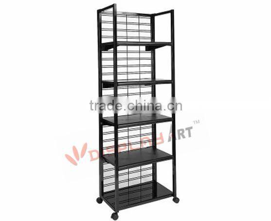 Modern wire three tier newspaper display rack