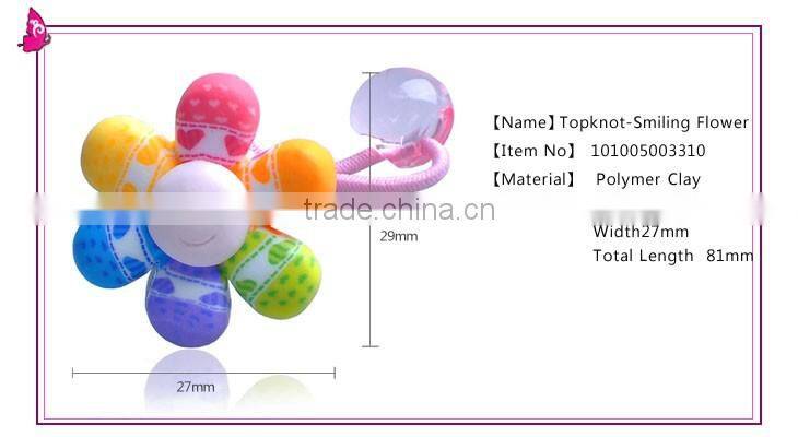 Children Kids Girls Flower Kids Hair Accessories Topknot