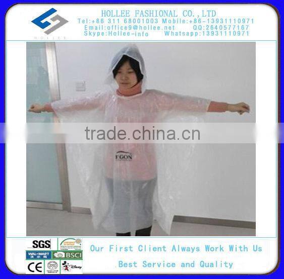pe disaposable canada rain poncho