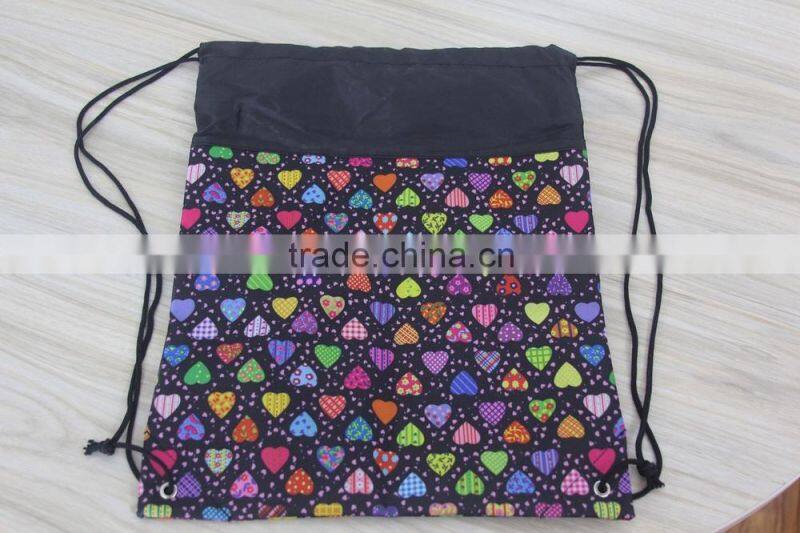 Unique design drawstring shoe bag cotton drawstring bag