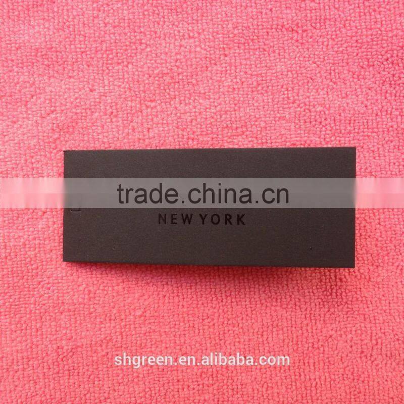 High quality Spot UV light brand name special paper hangtag