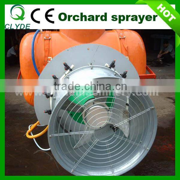 Tractor mounted 450L agricultural orchard sprayer with fan