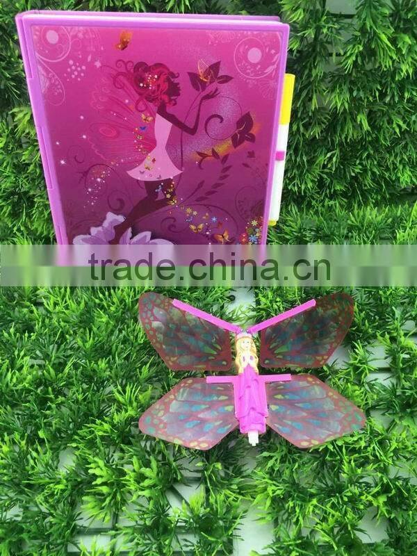 2015 Surprise Butterfly Diary flying Toys, Pull string flying toy.