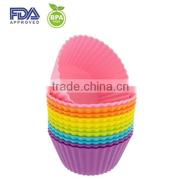 Silicone Cupcake Liners / Baking Cups, Standard Size, Cake Molds / Bakeware