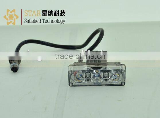 Wholesale led bule red amber front grill car led lamp side led warning light