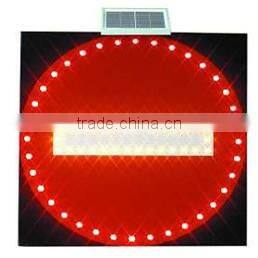 LED flashing no honking traffic signs, solar reflective traffic signals