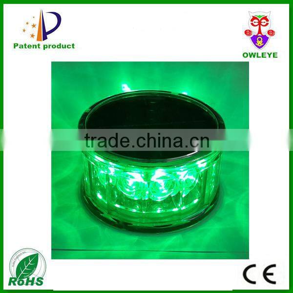 solar energy-saving red led magnetic emergency strobe light for car