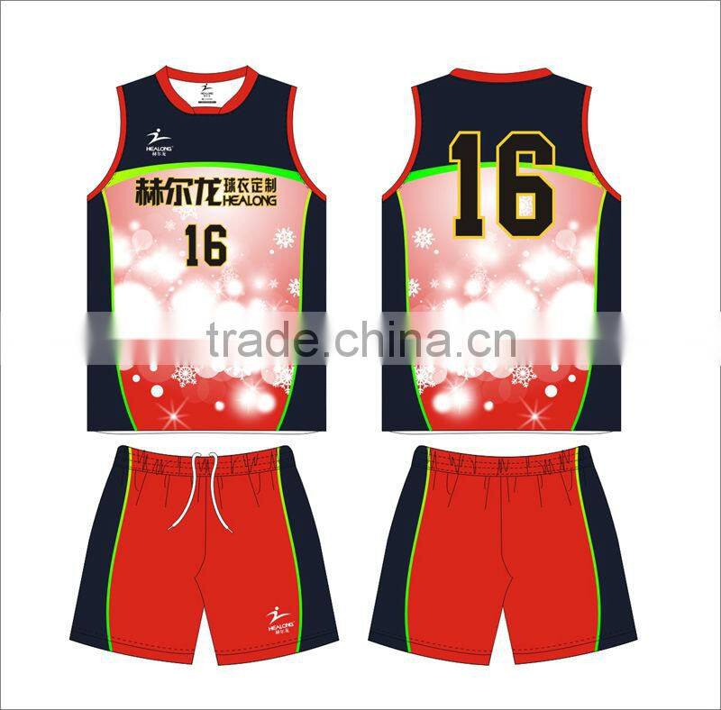sports volleyball jersey,snowflake printed volleyball jersey