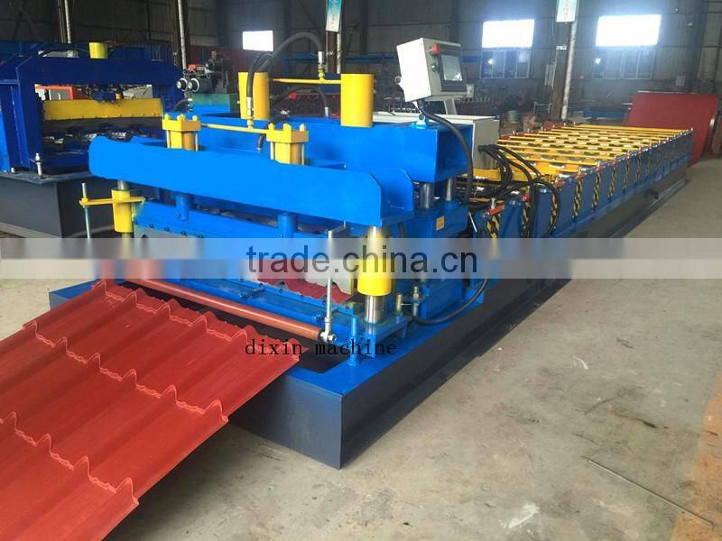 hydraulic cutting Automatic color steel roll forming machine for Philippines for roofing sheet
