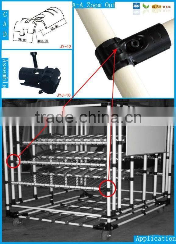 JY-12|wholesale spcc black metal OD28mm hole pipe joint