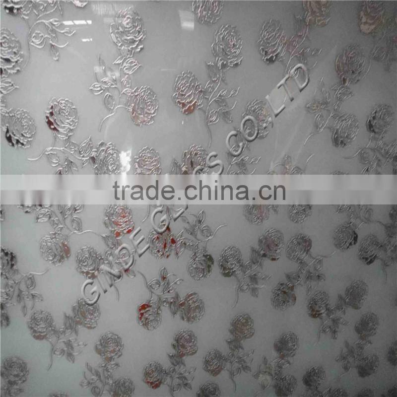 tranparent interior glass titanium door glass